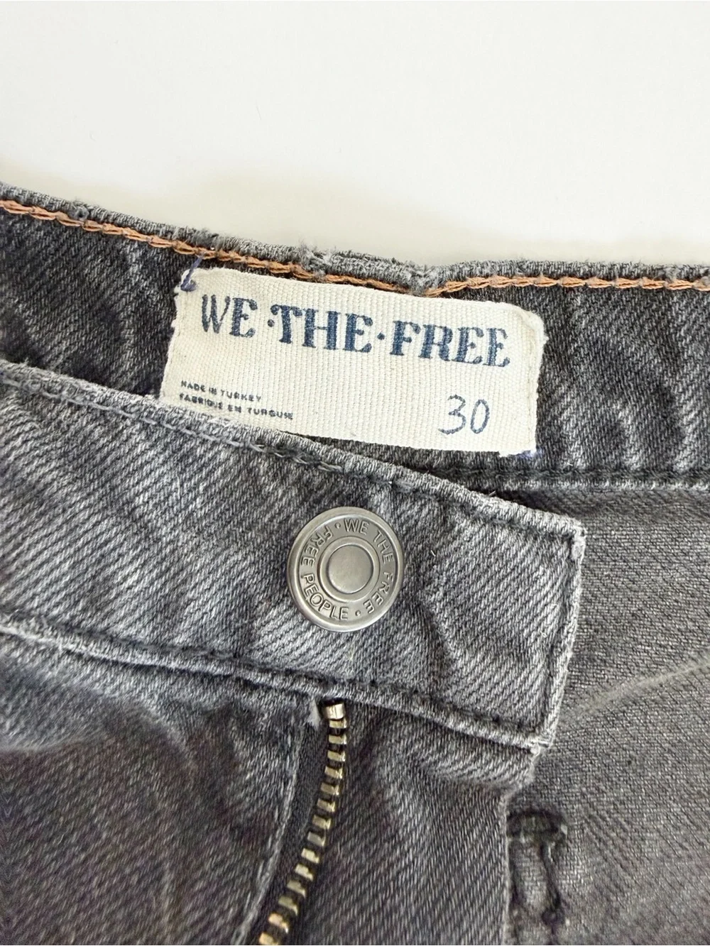 Free People X We The Free Tinsley Baggy High-Rise Jeans Celestial Black